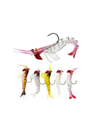 Reedark Yumuşak Karides Taklidi Işıklı Yapay Yem - 11,5cm Pvc Olta Lürü