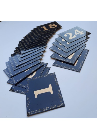 Kapı Numarası 5.5x6.5 Kendinden Yapışkanlı No:1 Den 24’E