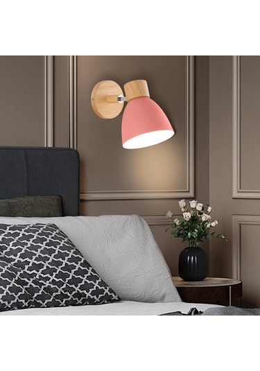 Suntek Modern Basit Duvar Işık Fikstürleri Koridor Pembe Pembe