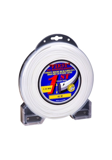 Motorlu Tırpan Misina 3.3Mm 46M Beyaz 6 Köşe Fırst