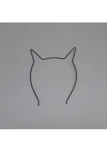 Kedi Kulak Esnek Metal Renkli Taç Seti 4 Adet Çok Renkli
