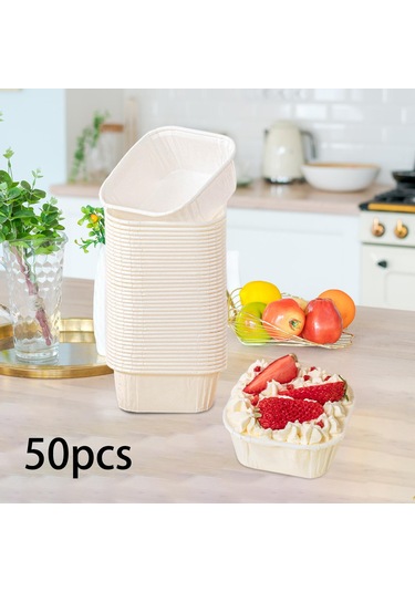 Suntek Yıldönümü Tatil Düğün Beyaz Için 50x Cupcake