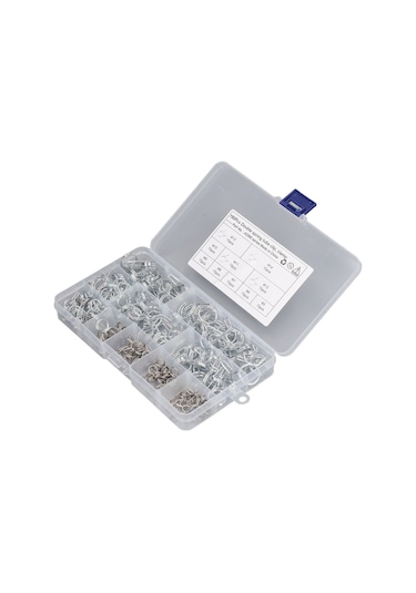 Suofeng 150 Adet Çift Tel Yaylı Boru Klembi, Çelik Malzeme, 5-14mm 10 Farklı Boyut, Dayanıklı Ve Korozyona Dirençli, Tarım Ve Sanayi Uygulamaları İçin