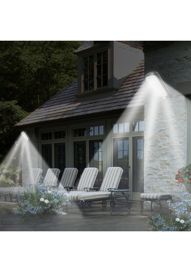 Buffer Sensörlü Güneş Enerjisi İle Şarj Olabilen Duvara Monte Solar Aydınlatma Gl-84069 Çok Renkli