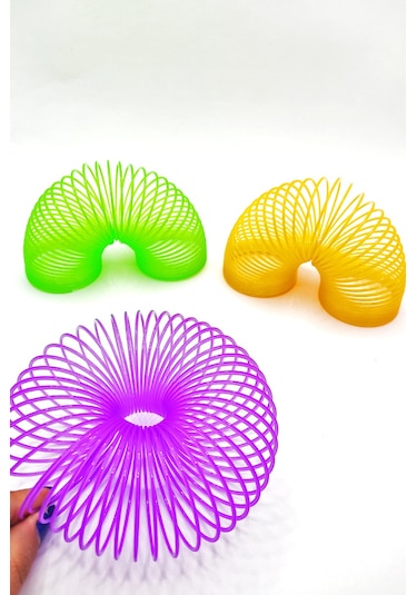 Renkli Stres Yayı Oyuncak Stres Yayı - 5 Cm Çapında - 1 Adet