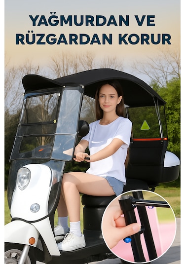 Robo Motorsiklet Tentesi Siyah Tüm Motorsikletlerle Uyumludur