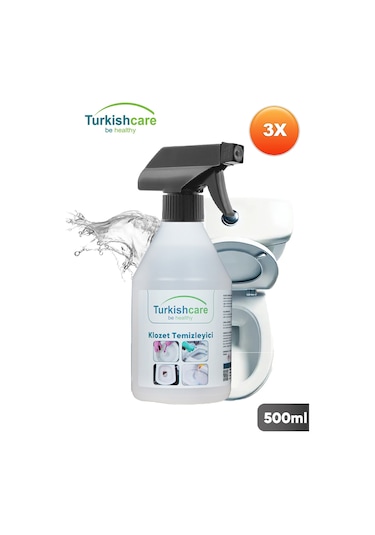 Klozet Tuvalet Temizleyici Hijyen Spreyi 500 Ml. Üçlü Set