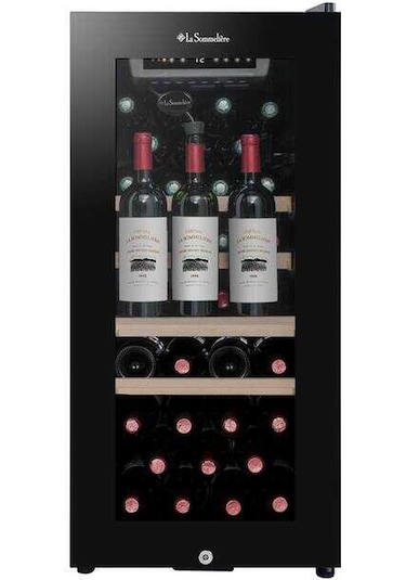 La Sommeliere Ls38black 38 Şişe Kapasiteli Service Solo Siyah Şarap Dolabı