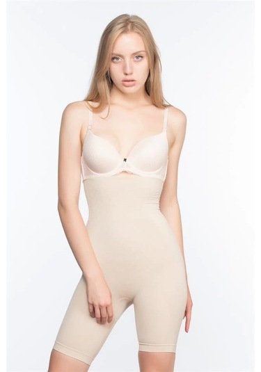 Ten Emay 2074 Yüksek Bel Desenli Double Uzun Paça Korse Çok Renkli