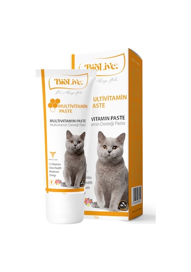 Biolive Kediler İçin Multivitamin Paste 100 G