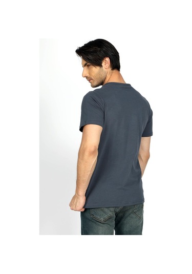 Lee Cooper Marelo Erkek O Yaka T-shırt İndigo-17923-indigo İndigo