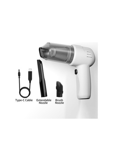 Novahub Powerful 9kpa Suction, Cordless Hand Vacuum - 2 Nozzles, Portable & Fast Charging