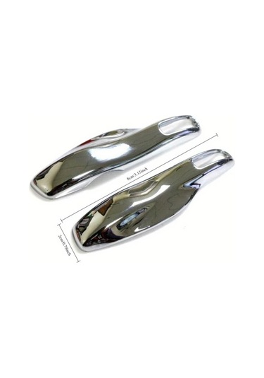 Userfriendly11 Porsche Cayenne Panamera Macan 911 Premium Gümüş Krom 2 Adet Anahtarlık Kılıfı Abs Reçine