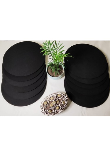 12 Adet Siyah Renk Supla Takımı Siyah