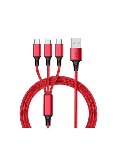 Usb Kablosu İphone Uyumlu 12 11 Xs X 8 7 6 Şarj Şarj Cihazı 3 İn 1 Mikro Usb Kablosu Usb Tip C Cep Telefonu Kabloları Samsung Uyumlu S9