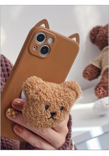 Cronax Kızlar İçin Telefon İçin Yapışkan Tabanlı Ayıcık Popsocket 338733666