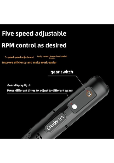 Besthome1 110-220v Elektrikli Elden Taşlama Makinesi - 39 Parça Takım, Delme, Oyma, Kesme, Parlatma