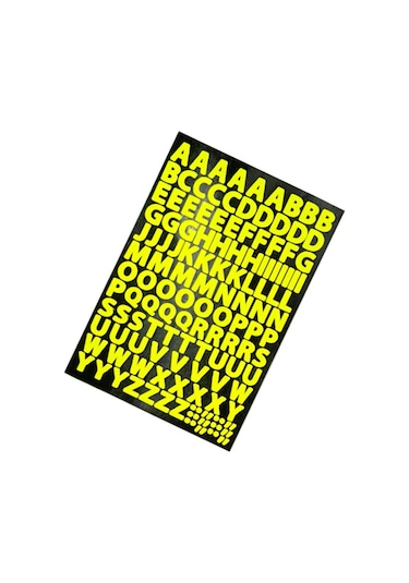 3d Kalpler 35 Parça Sticker Seti Ve 140 Harf Çıkartma Seti