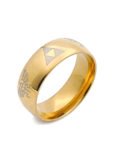 Soulader Kadın İki Parça Altın Kaplama Aşk Yüzük Seti Modelleri Sarı