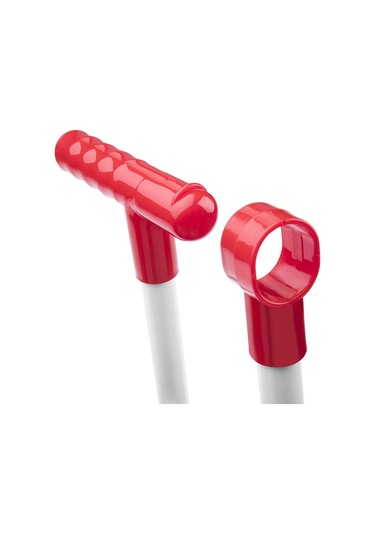 Omnisoft FLR F077 Mega Hazneli Süpürgeli Faraş Takımı Kırmızı