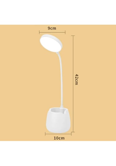 Şarjlı Masa Lambası 3 Renk Dokunmatik Telefon Standlı Bükülebilir