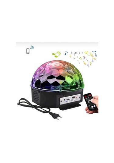 Uzaktan Kumandalı Müzikli Dönerli Disko Topu Bluetooth Sese Duyarlı Gün Işığı