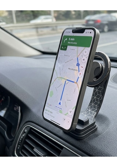 Araç İçi Manyetik Telefon Tutucu Katlanabilir Navigasyon Standı - Lisinya 75888049