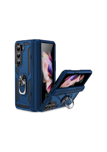 Galaxy Z Fold 5 Uyumlu Zore Vega Kılıf-mavi Mavi
