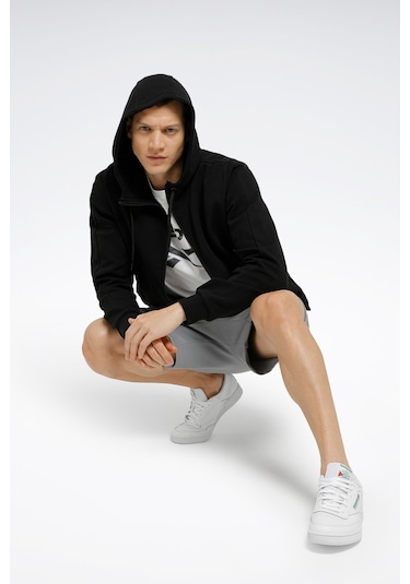 Reebok Actıv Coll Dreamblend Fz Siyah Erkek Eşofman Üstü Siyah