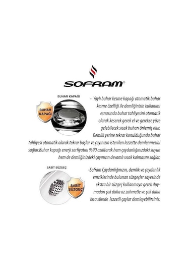 Sofram Soft 130 Mini Boy Çaydanlık Diğer