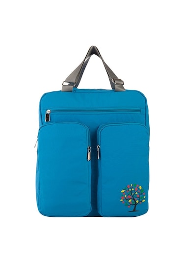 Didadodo Xindoker Geniş Kapasiteli Anne Çantası - 12 Cep Fonksiyonel Bebek Sırt Çantası, Su Geçirmez, Mama Önlüğü Ve Askılı Mavi Mavi