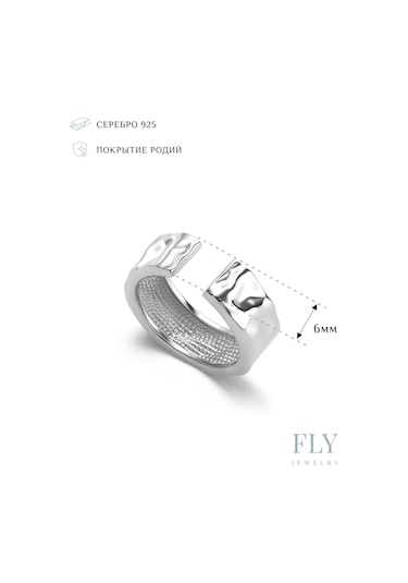 Fly Jewelry 925 Ayar Gümüş Falanks Yüzüğü 293322340 Gri