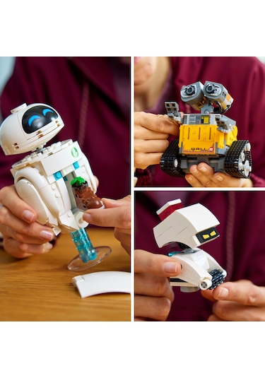 LEGO® ǀ Disney ve Pixar WALL-E ve EVE 43279 - Yetişkinler için Animasyon Film Temalı Koleksiyonluk Model Yapım Seti (811 Parça)