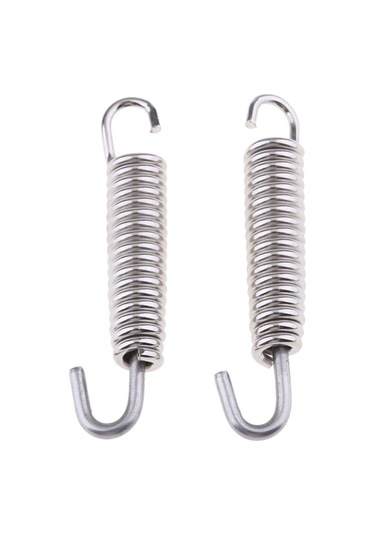 Suntek 2 Adet 65mm Motosiklet Paslanmaz Çelik Egzoz Borusu