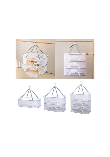 Katlanır Kurutma Ağı Depolama Asılı Kurutma Rafı Bitki Kurutma Makinesi Örgü Ev 3 Diğer