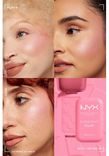 Nyx Professional Makeup Buttermelt Blush Kremsi Pudra Allık 02 Butta Together
