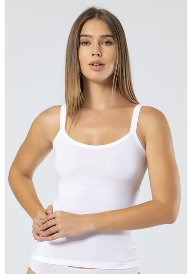 Kadın Likralı Pamuklu Askılı Atlet (526665073)