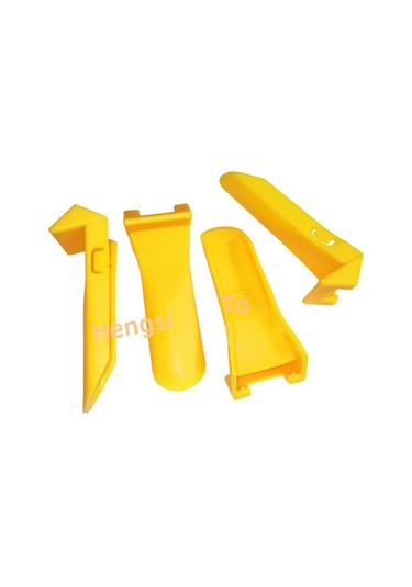 Geeksen Oto Lastik Montaj Aleti Kancaları Koruyucu Kılıfı - 4'lü Set, Sağlam Plastik, Dik Açı Sarı Güçlendirilmiş Tip, Lastik Bakımı İçin Pratik Ve Dayanıklı Aksesuar