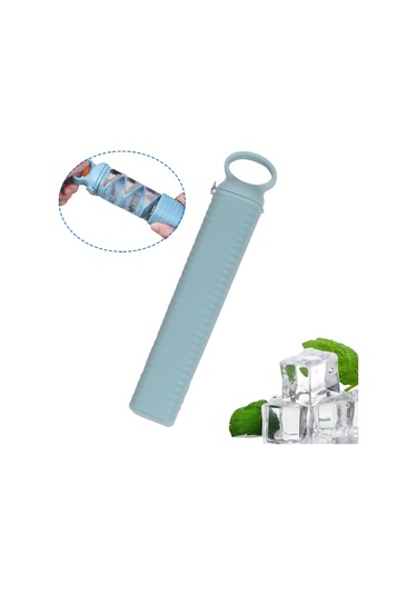 Teltree Mutfakta Kullanım İçin Hızlı Donan, Kolay Çıkarabilen Mavi Silikon+pp Buzluk Kalıbı - 350 Ml Çok Renkli