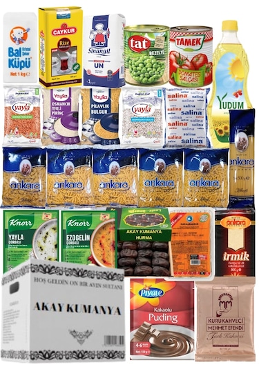 Ramazan Erzak Paketi Kumanya Kolisi 24 Parça