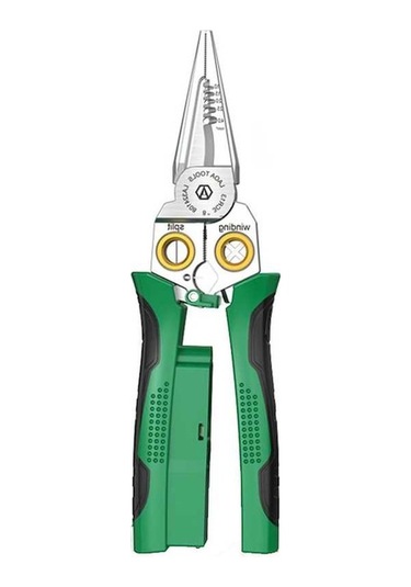 Ganzhoushop Tel Tel Sıyırma Pensesi Pense, Paslanmaz Özel Kesme İşlevli Elektrikçi Çok Çelik Arada 8'i 1 Pk