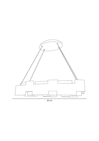 Tra83010 Eco 83X35 Cm Led Avize Sarkıt Kale
