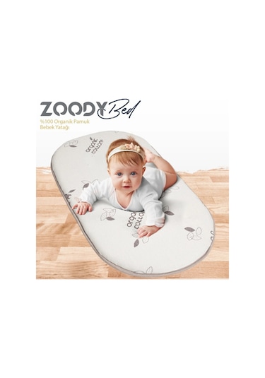 Kiwi Zoody %100 Doğal Pamuklu Bebek Yatağı