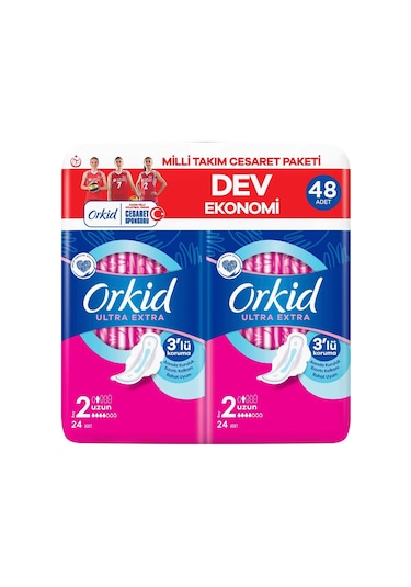 Ultra Extra Uzun Ped Cesaret Paketi 48x3 144 Adet