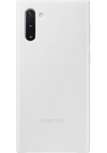 Samsung Note10 Deri Kılıf Beyaz -ef-vn970lwegww