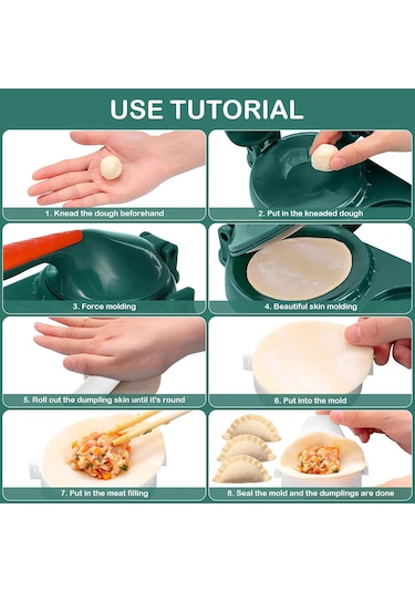 En Yeni 3'ü 1 Arada Mantı Makinesi, Mantı Ravioli Makinesi Presi, Empanada Makinesi Presi, Wonton Kalıbı, Mantı Yapma Aletleri