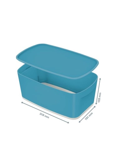 Leitz Cosy Mybox Kapaklı Küçük Saklama Kutusu Mavi Mavi
