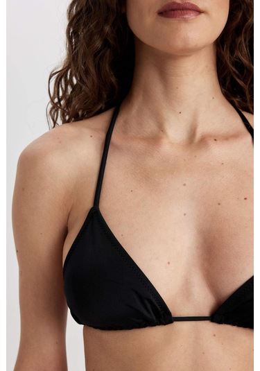 DeFacto Regular Fit Üçgen Bikini Üstü-Fall in Love T3666AZ24SMBK81