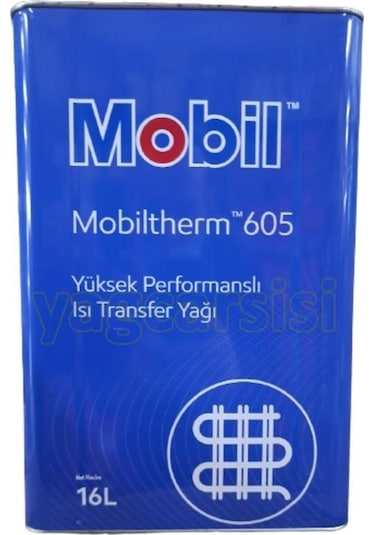 Mobil Therm 605 Isı Transfer Yağı Teneke 16 L