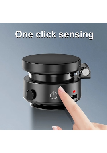 Honeybeeshop Yükseltilmiş Sürüm Yeni Manyetik Araba Telefon Tutucu Siyah 1 Bilgisayar Taşınabilir Elektrikli Emme Kupası Duvar Montaj Açı Ayarlanabilir 360 Döndürme